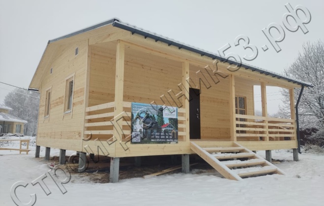 1 Каркасно-щитовой дом Д-34, 9х8м, 72 М², Ярославская область, Некрасовский район, село Диево-Городище. (4)